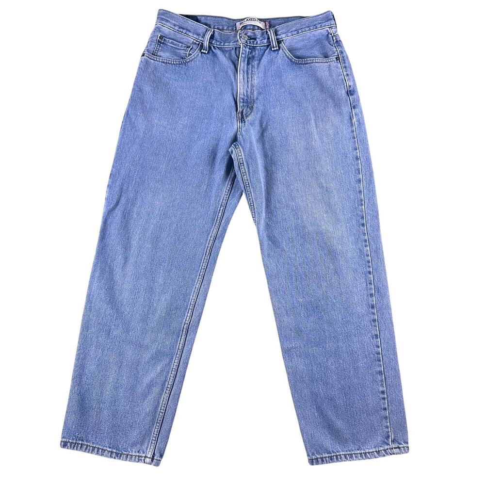Levi's 550 Men’s Jeans Adult 36x30 Blue‎ Denim Relaxed Fit Red Tab Straight Leg